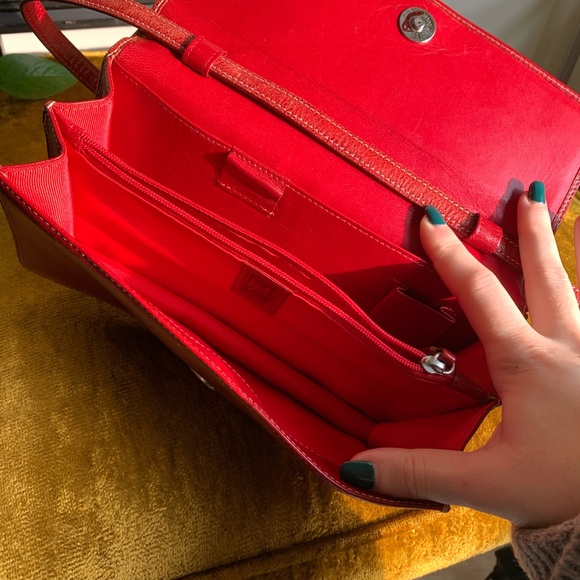 Vintage Red Leather Mini Bag - Picture 6 of 7